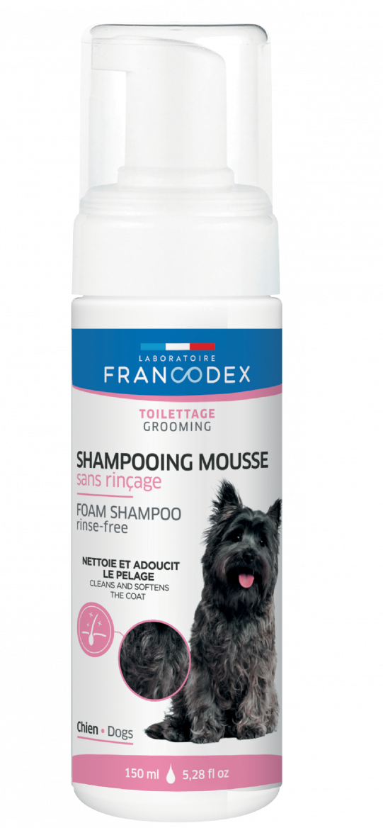 Rinsefree dry shampoo for dogs and cats Laboratoire Francodex