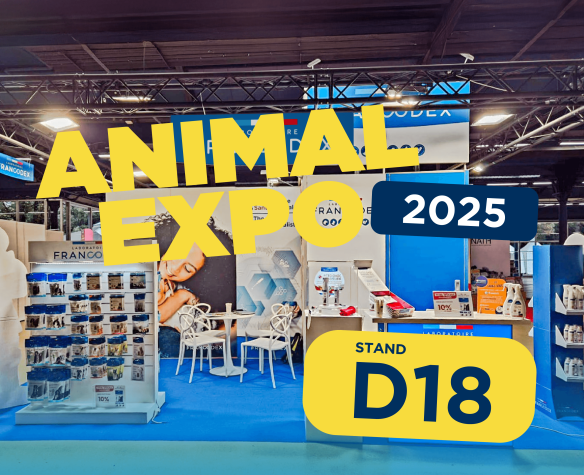 Francodex fête ses 40 ans au salon Animal Expo 2025 – Stand D28