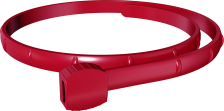 Icaridin Repellent Collar 70 cm red