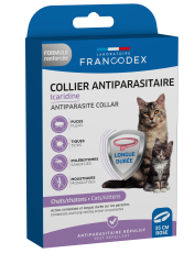 Collier Antiparasitaire Icaridine 35 cm rose