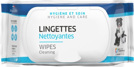 100 Lingettes Nettoyantes Camomille - Lingettes Humides Multi-usages Pour Peaux Sensibles, Soins Intimes Et Post-Partum